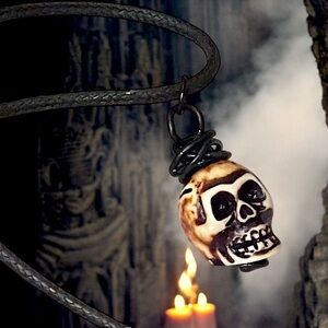 5 For $25💫Goth Gothic Biker Wicked Skull Pendant Necklace